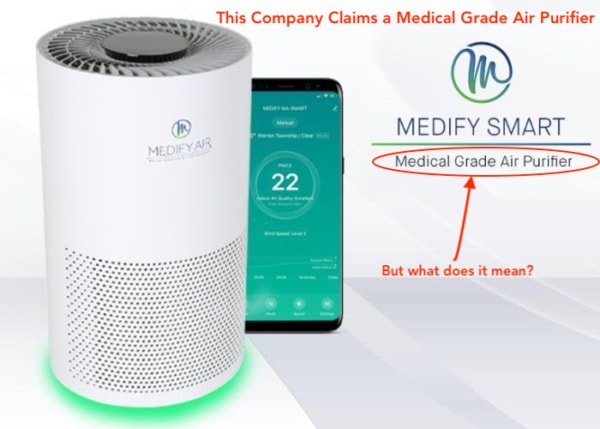 medify air claim medical grade filter purifier