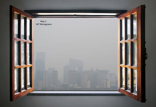 Beijing Air Pollution Window Smog